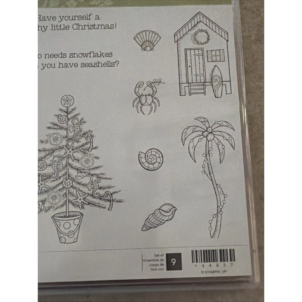 Stampin' Up! BEACHY LITTLE CHRISTMAS Stamp Set use all year!